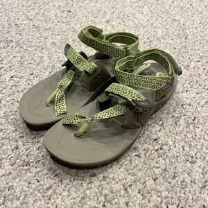 Merrell Vibram Waterpro Simarrone Lime Sandals Sz 9 Outdoor Gorpcore Kayak Beach